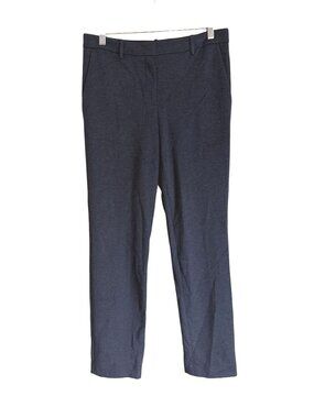 Theory Heather Navy Blue Stretch Dress Plants Slim Straight Leg Size US 2 [jb]